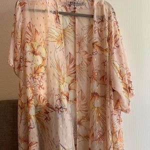 Sheer Summer calf length kimono